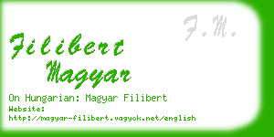 filibert magyar business card